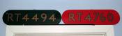 Replica Rt Number Plates