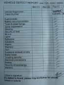 HGV Driver's Checklist Close Up