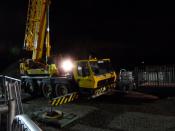 First Lift Of The Night For The 50tonne Crane