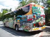 Daintree Rainforest Tour Bus.cairns.oz.2005. some paint job.