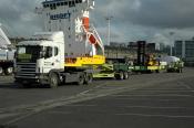 Scania With An Empty Blade Trailer.  Auckland